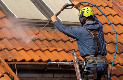 Démoussage et hydrofuge de toiture à Bourogne